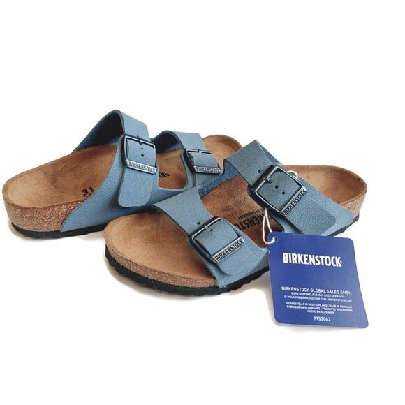 Birkenstock Arizona Birkibuc Sandals Kids Size US C 13 EU 31 Blue NARROW - Picture 9 of 9